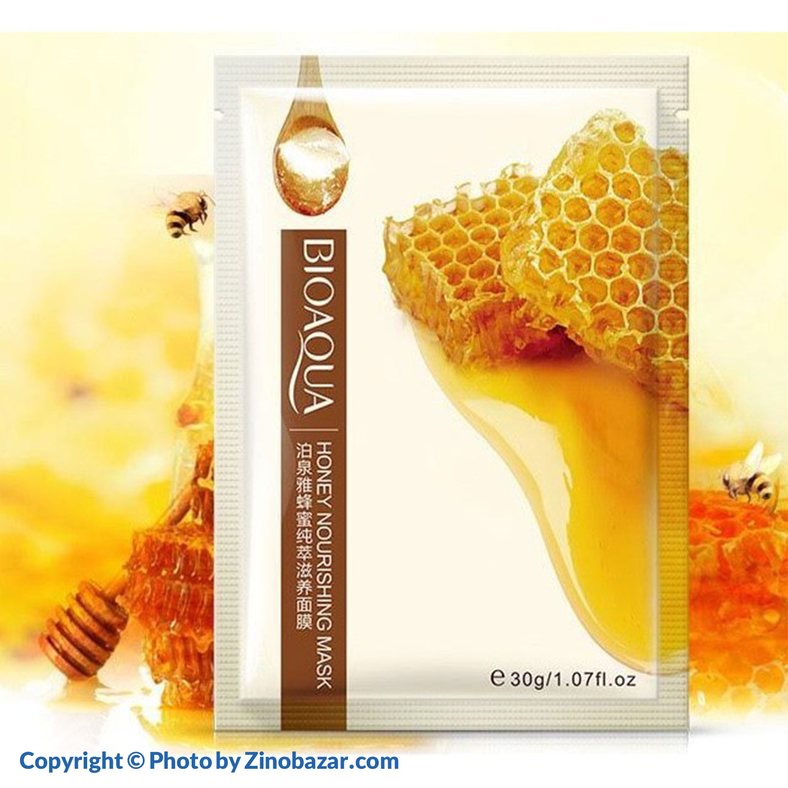 ماسک ورقه ای عصاره عسل بیوآکوا - زینو بازار ZinoBazar