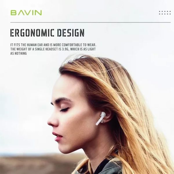 مشخصات، قیمت و خرید هدفون بی سیم باوین BAVIN 12 طراحی ارگونومی