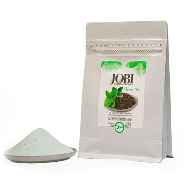 ماسک پودری هیدروژلی چای سبز جوبی JOBI حجم 250 گرم JOBI Hydrogel Powder Mask Green Tea