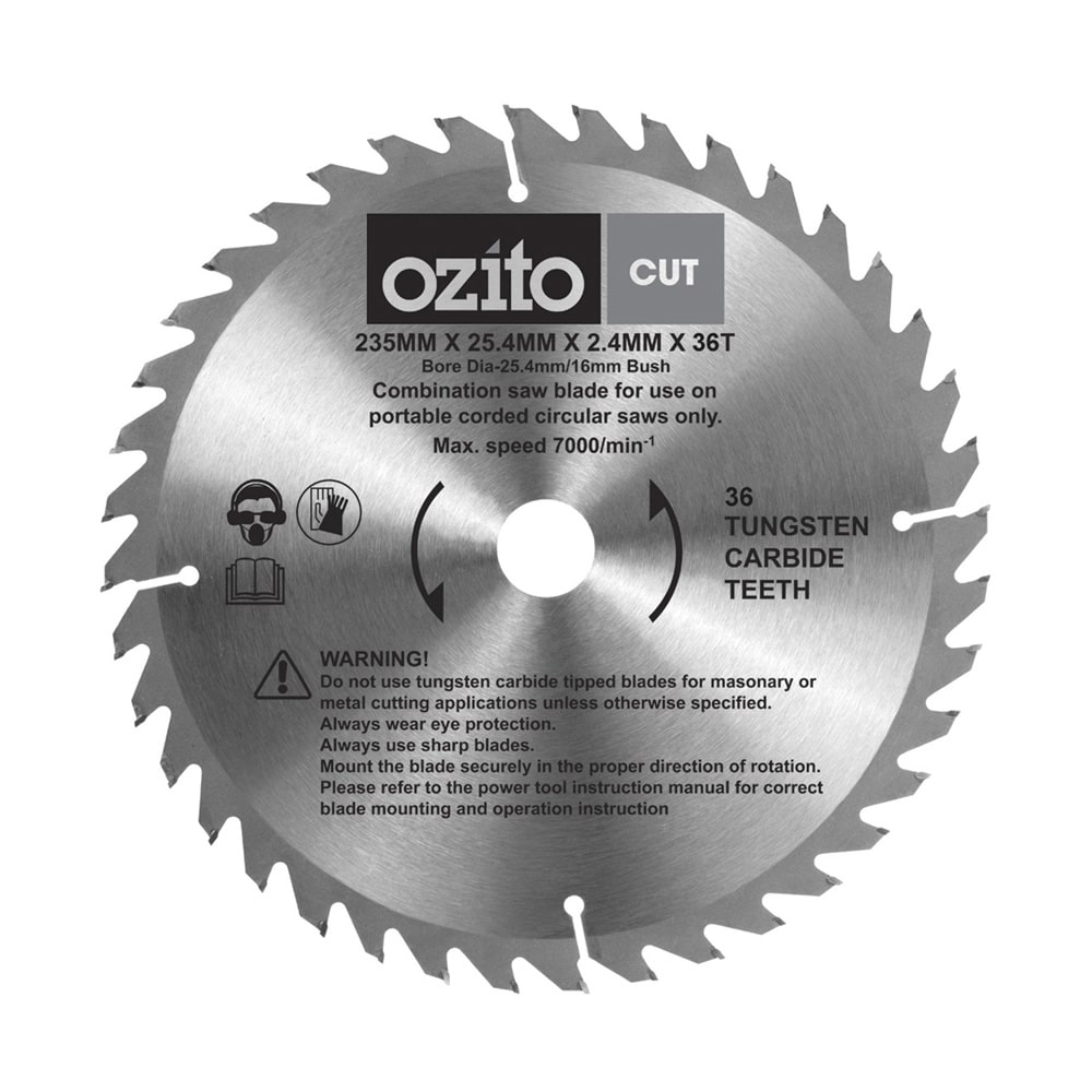 اره دیسکی 2000 وات اوزیتو برقی ozito csl-235 (استوک اروپایی)-ozito CSL-235 2000W 235mm Circular Saw with Laser