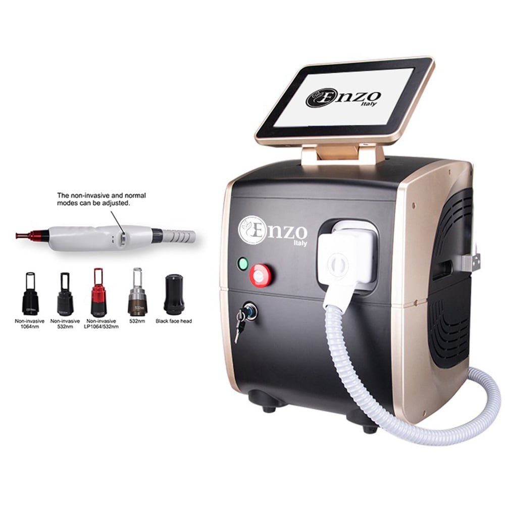 دستگاه حذف تاتو لیزر پیکوثانیه انزو ایتالیا اورجینال - Enzo Italy Picosecond Laser Tattoo Removal Machine FQ082