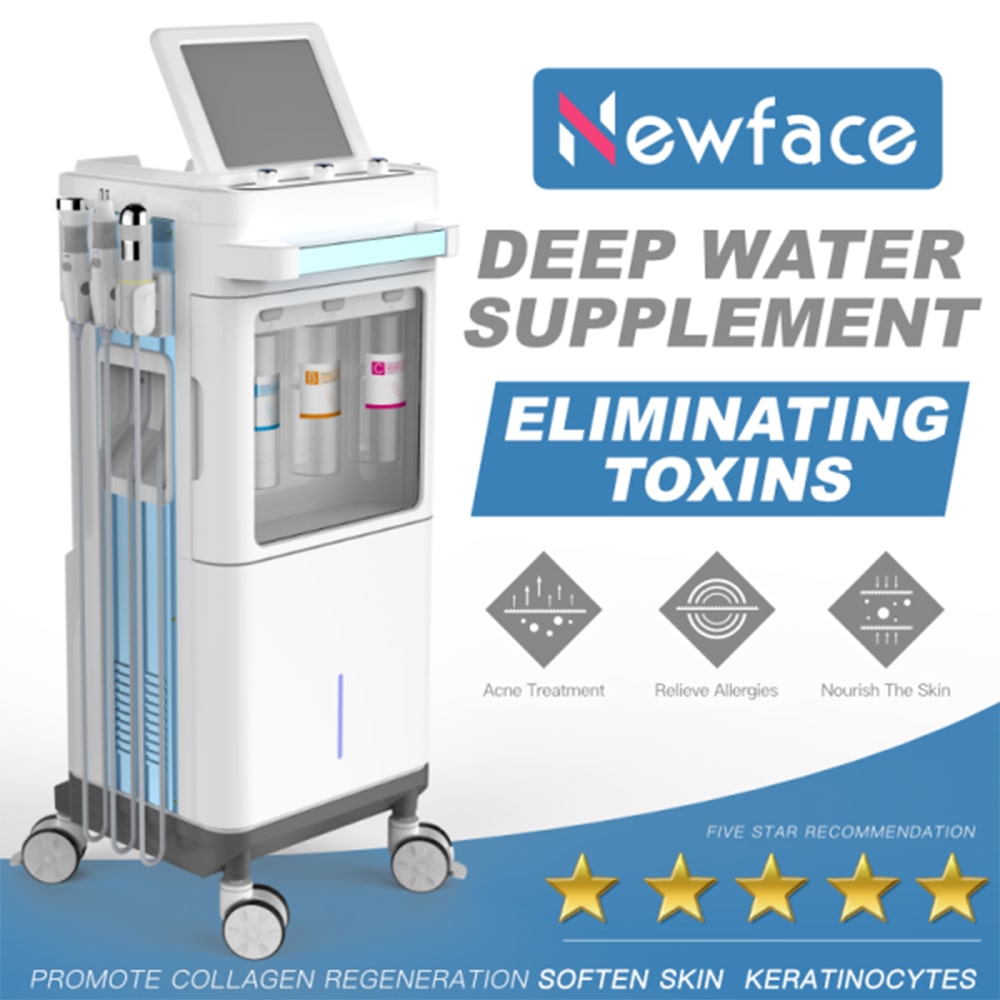 دستگاه سوپر فیشیال نیوفیس مدل 2022 کره ای - Newface 6 in 1 Skin Cleaning Analysis Hydra Machine Nv-Wx4