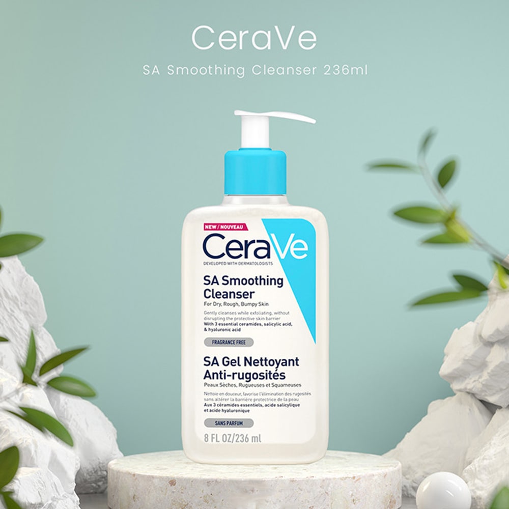 CeraVe SA Smoothing Cleanser For Dry, Rough, Bumpy Skin
