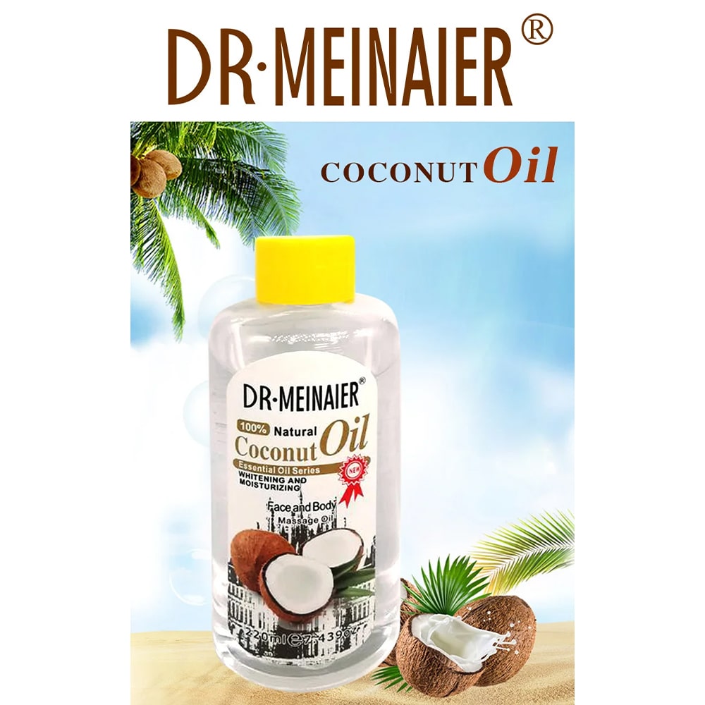 DR.MEINAIER Coconut Oil Whitening and Moisturizing Face and Body Massage Oil