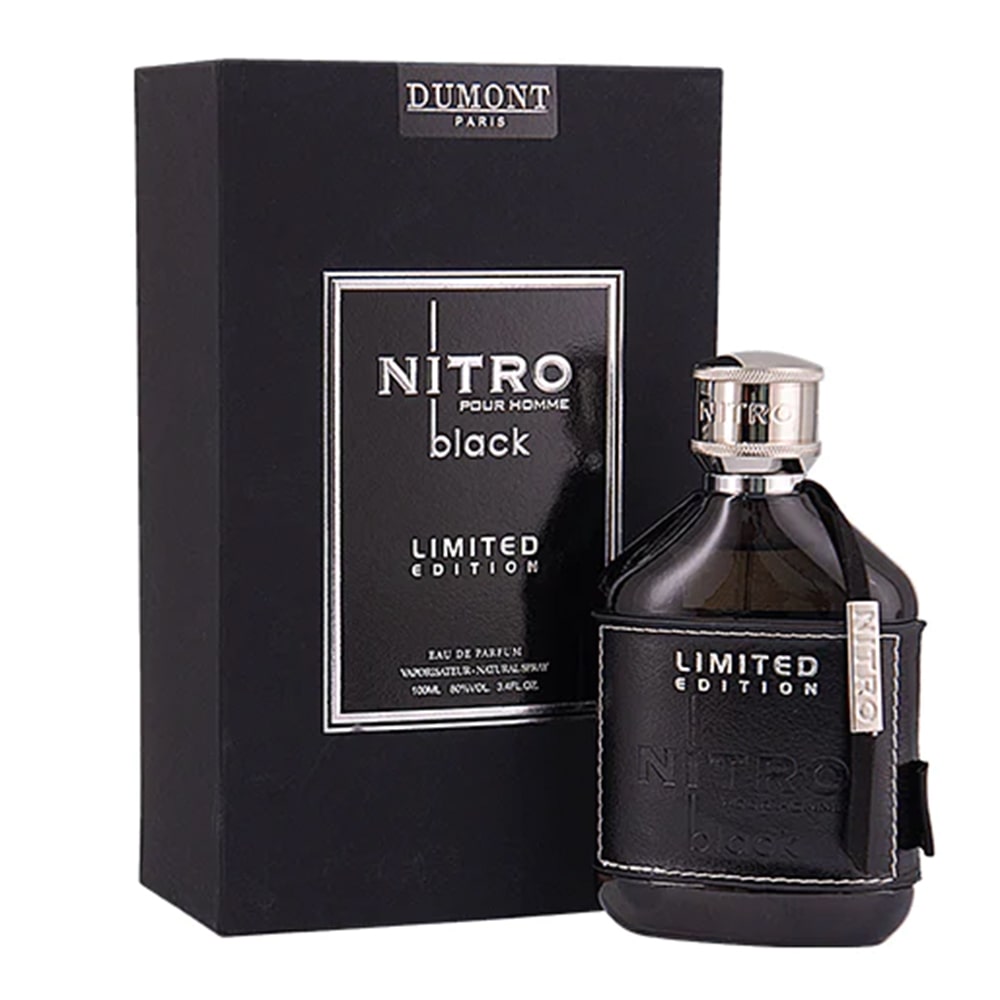 ادکلن مردانه نیترو مشکی لیمیتد ادیشن 100 میلی لیتر دمونت - Dumont Nitro Black Limited Edition EDP 100ml For Men Perfume